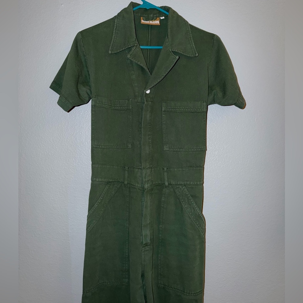 Big Bud Press Green Short-Sleeve Jumpsuit